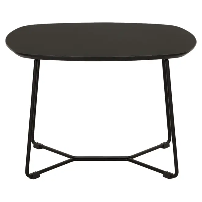 MESA DE CENTRO 60 CM X 60 CM GALGO - PRETO/PRETO - Foto 1