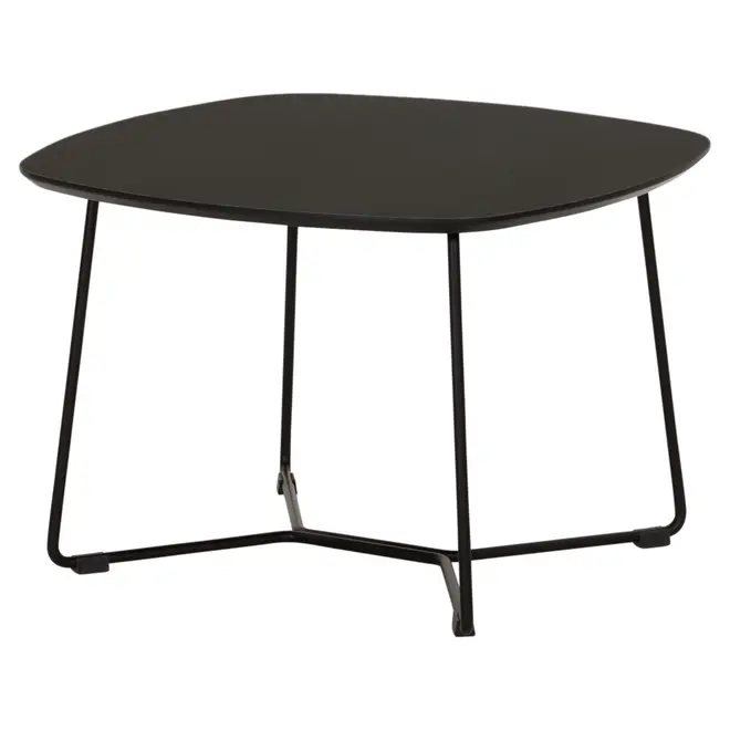 MESA DE CENTRO 60 CM X 60 CM GALGO - PRETO/PRETO - Foto 2