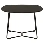 MESA DE CENTRO 60 CM X 60 CM GALGO - PRETO/PRETO - Foto 3