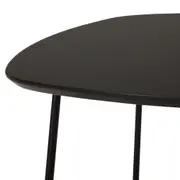 MESA DE CENTRO 60 CM X 60 CM GALGO - PRETO/PRETO - Foto 4