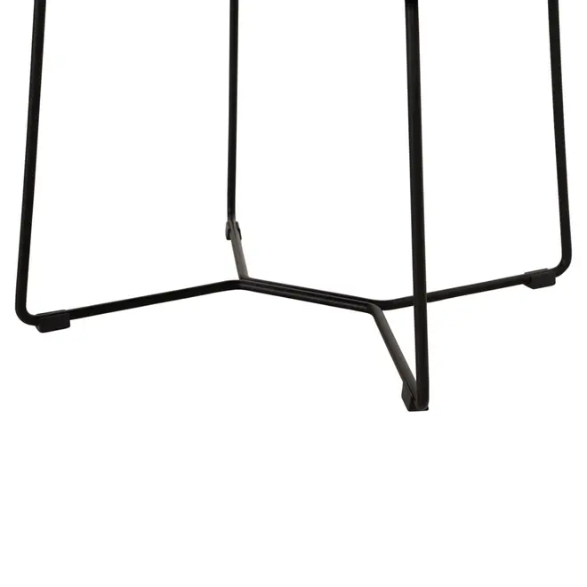 MESA DE CENTRO 60 CM X 60 CM GALGO - PRETO/PRETO - Foto 5