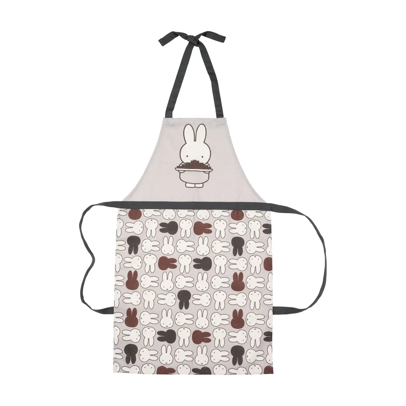 AVENTAL INFANTIL MIFFY - CINZA/BRANCO - Foto 1