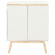 BUFFET 2 PORTAS 80 CM X 39 CM PALETBOX - BRANCO/NATURAL WASHED - Foto 1