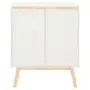 BUFFET 2 PORTAS 80 CM X 39 CM PALETBOX - BRANCO/NATURAL WASHED - Foto 1