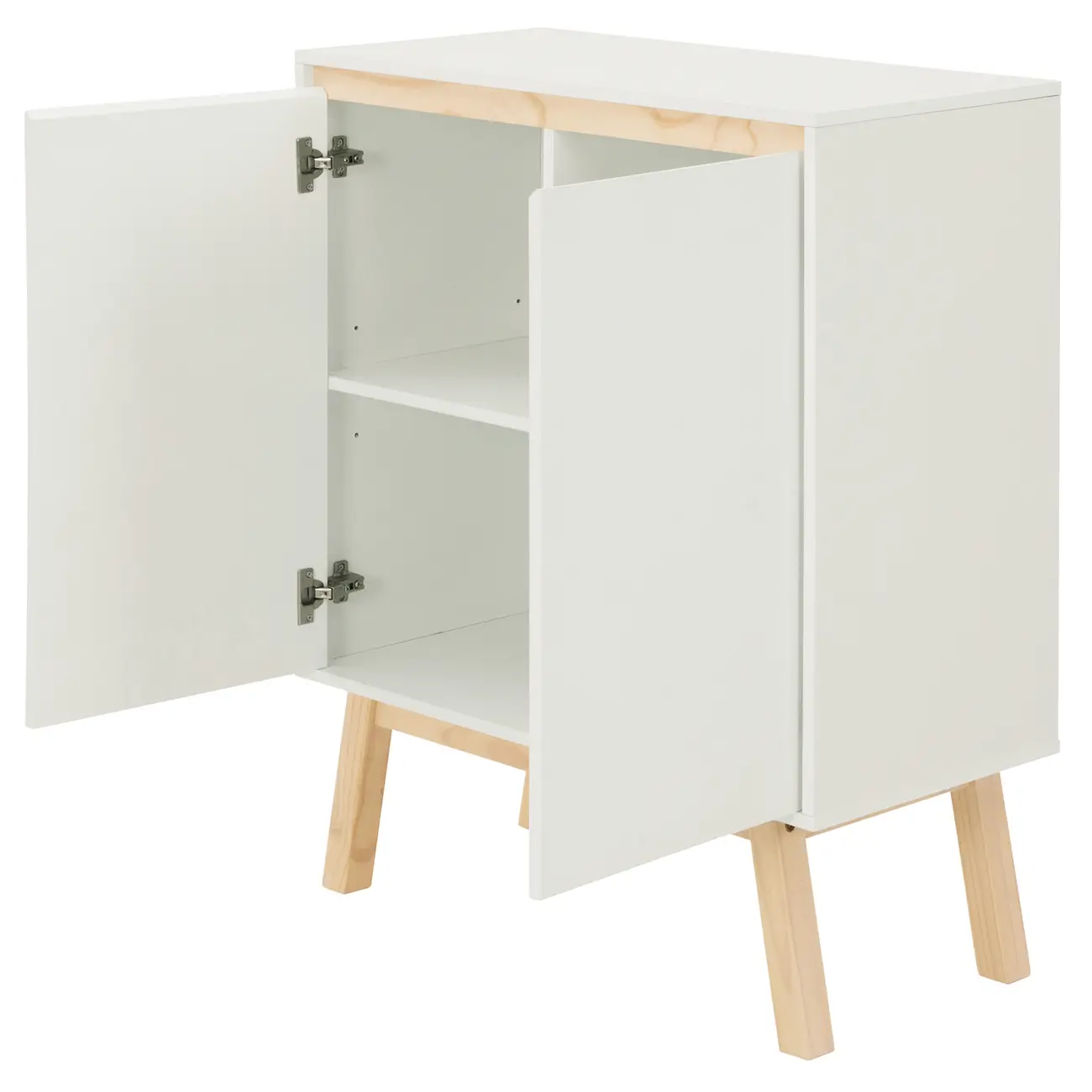 BUFFET 2 PORTAS 80 CM X 39 CM PALETBOX - BRANCO/NATURAL WASHED - Foto 2