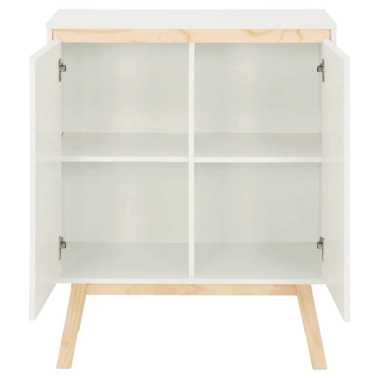 BUFFET 2 PORTAS 80 CM X 39 CM PALETBOX - BRANCO/NATURAL WASHED - Foto 5