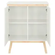 BUFFET 2 PORTAS 80 CM X 39 CM PALETBOX - BRANCO/NATURAL WASHED - Foto 5