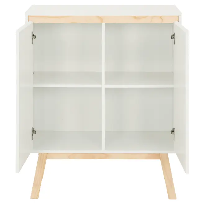 BUFFET 2 PORTAS 80 CM X 39 CM PALETBOX - BRANCO/NATURAL WASHED - Foto 5