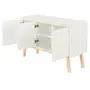 BUFFET COM 3 PORTAS 1,20 M X 39 CM PALETBOX - BRANCO/NATURAL WASHED - Foto 2