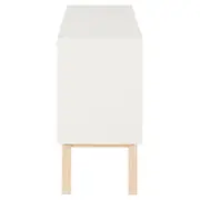 BUFFET COM 3 PORTAS 1,20 M X 39 CM PALETBOX - BRANCO/NATURAL WASHED - Foto 4