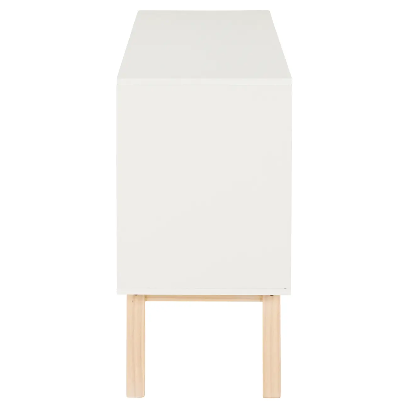 BUFFET COM 3 PORTAS 1,20 M X 39 CM PALETBOX - BRANCO/NATURAL WASHED - Foto 4