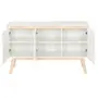 BUFFET COM 3 PORTAS 1,20 M X 39 CM PALETBOX - BRANCO/NATURAL WASHED - Foto 5