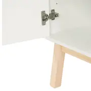 BUFFET COM 3 PORTAS 1,20 M X 39 CM PALETBOX - BRANCO/NATURAL WASHED - Foto 6