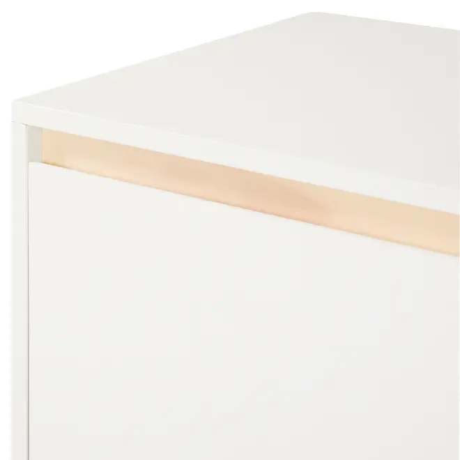 BUFFET COM 3 PORTAS 1,20 M X 39 CM PALETBOX - BRANCO/NATURAL WASHED - Foto 7
