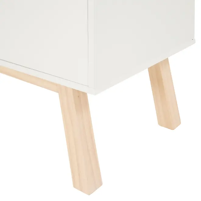 BUFFET COM 3 PORTAS 1,20 M X 39 CM PALETBOX - BRANCO/NATURAL WASHED - Foto 8