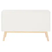BUFFET COM 3 PORTAS 1,20 M X 39 CM PALETBOX - BRANCO/NATURAL WASHED - Foto 10