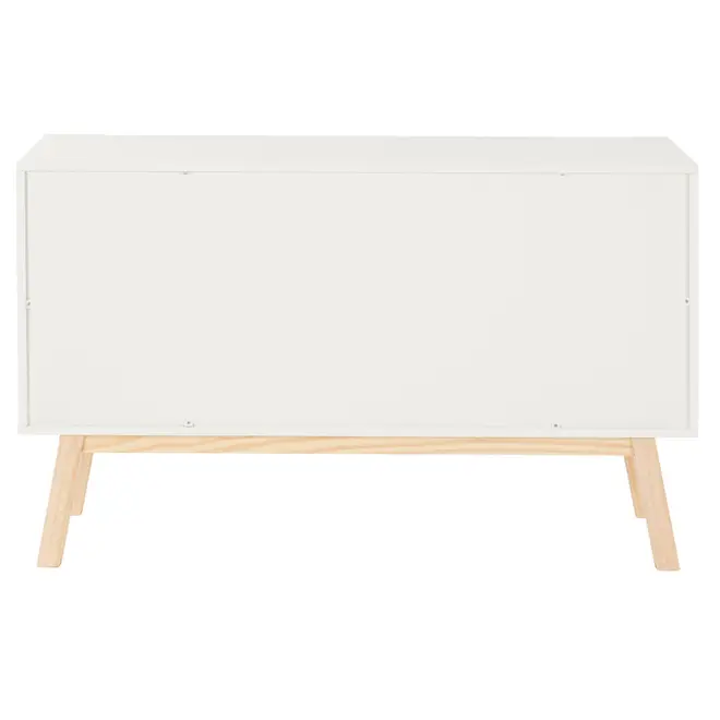 BUFFET COM 3 PORTAS 1,20 M X 39 CM PALETBOX - BRANCO/NATURAL WASHED - Foto 10
