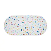 TAPETE PARA COMEDOURO CONFETTI - BRANCO/CORES CALEIDOCOLOR - Foto 1
