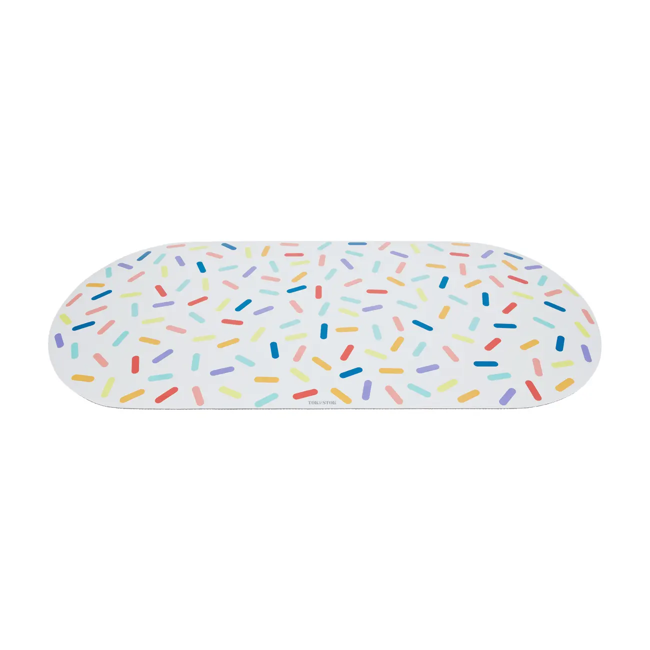 TAPETE PARA COMEDOURO CONFETTI - BRANCO/CORES CALEIDOCOLOR - Foto 2