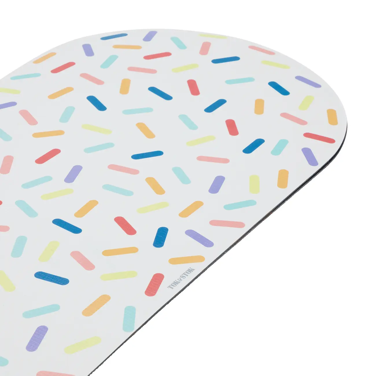 TAPETE PARA COMEDOURO CONFETTI - BRANCO/CORES CALEIDOCOLOR - Foto 4
