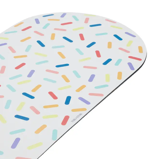 TAPETE PARA COMEDOURO CONFETTI - BRANCO/CORES CALEIDOCOLOR - Foto 4