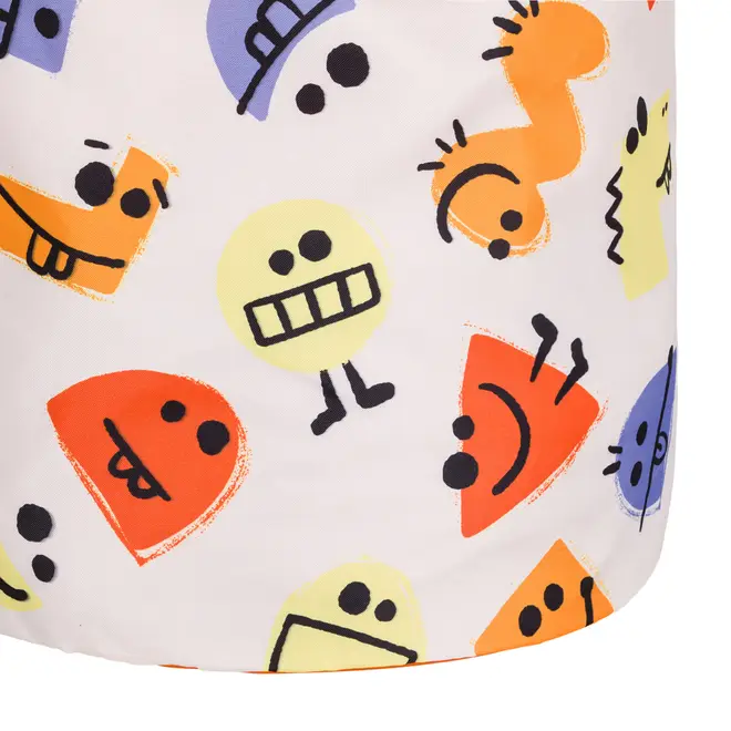 CESTO PARA BRINQUEDOS CARA A CARA - BRANCO/CORES CALEIDOCOLOR - Foto 4