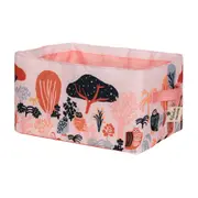 CESTO 20 CM X 28 CM X 16 CM CORUJAS - ROSA ANTIQUE/MULTICOR - Foto 2