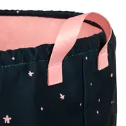 CESTO PARA BRINQUEDOS CORUJAS - ROSA ANTIQUE/MULTICOR - Foto 5