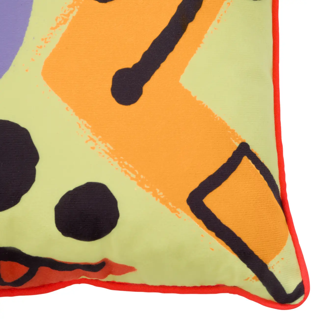 ALMOFADA 45 CM X 45 CM CARA A CARA VOGAIS - LIMÃO SICILIANO/ CORES CALEIDOCOLOR - Foto 4