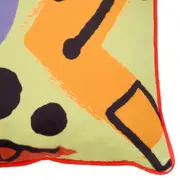 ALMOFADA 45 CM X 45 CM CARA A CARA VOGAIS - LIMÃO SICILIANO/ CORES CALEIDOCOLOR - Foto 4