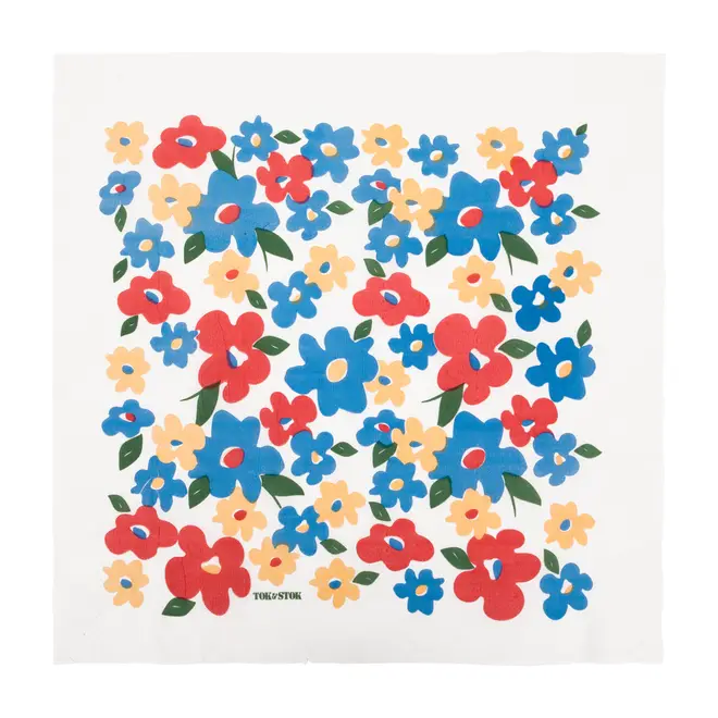 GUARDANAPO 39 CM X 39 CM PACOTE COM 20 PEÇAS CHITA - AZUL HISTÓRICO/MULTICOR - Foto 5