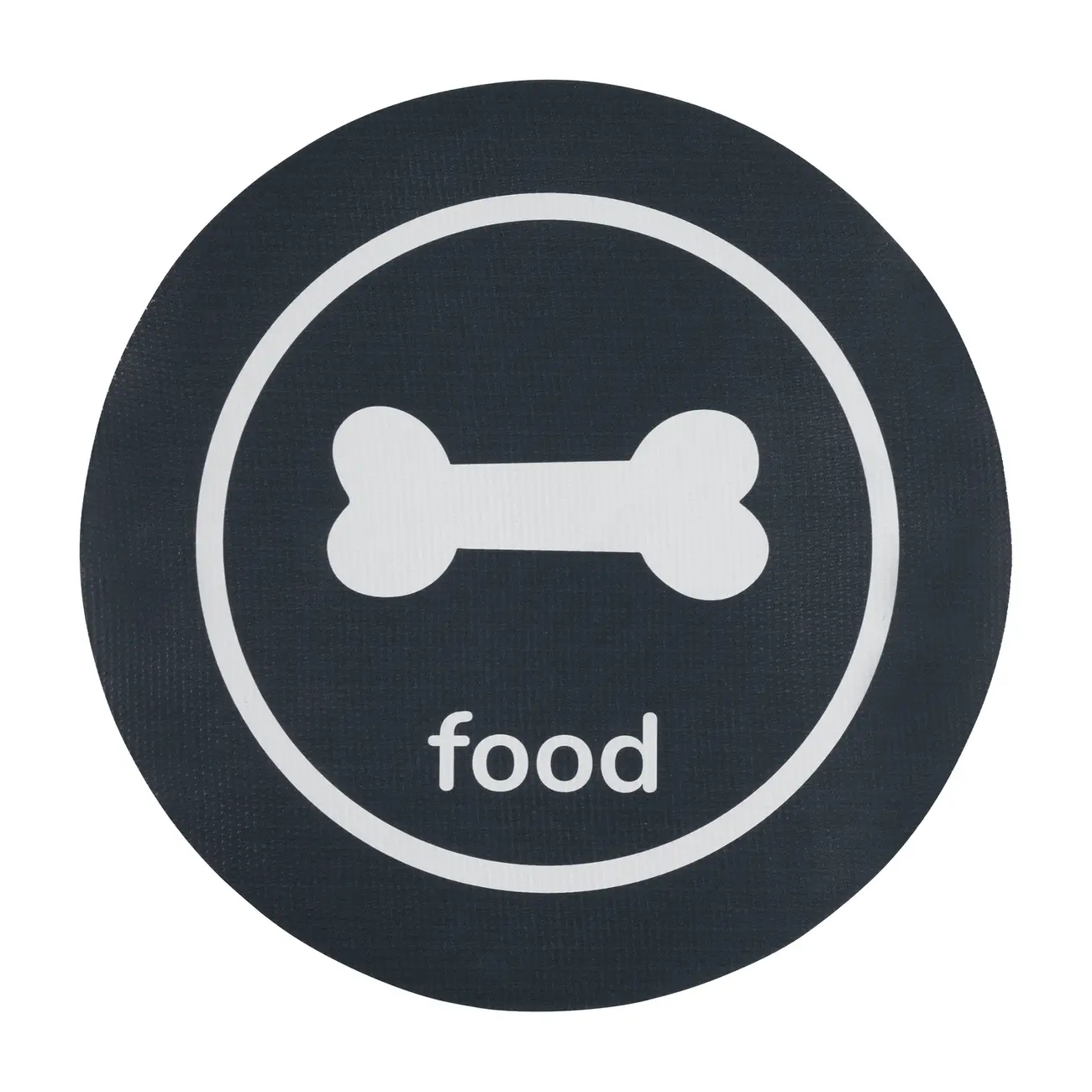 TAPETE PARA COMEDOURO PET FOOD WATER DOG - KONKRET/BRANCO - Foto 1