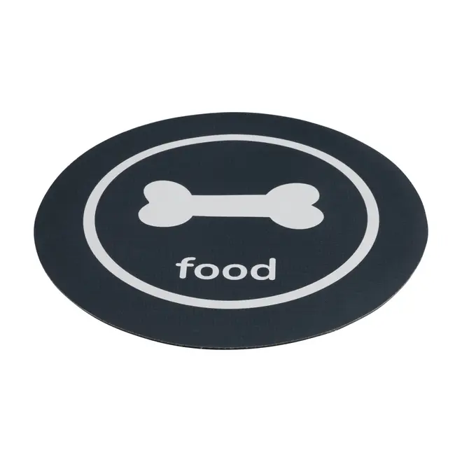 TAPETE PARA COMEDOURO PET FOOD WATER DOG - KONKRET/BRANCO - Foto 2