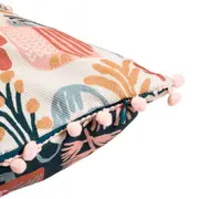 ALMOFADA 43 CM X 43 CM CORUJAS - ROSA ANTIQUE/MULTICOR - Foto 5
