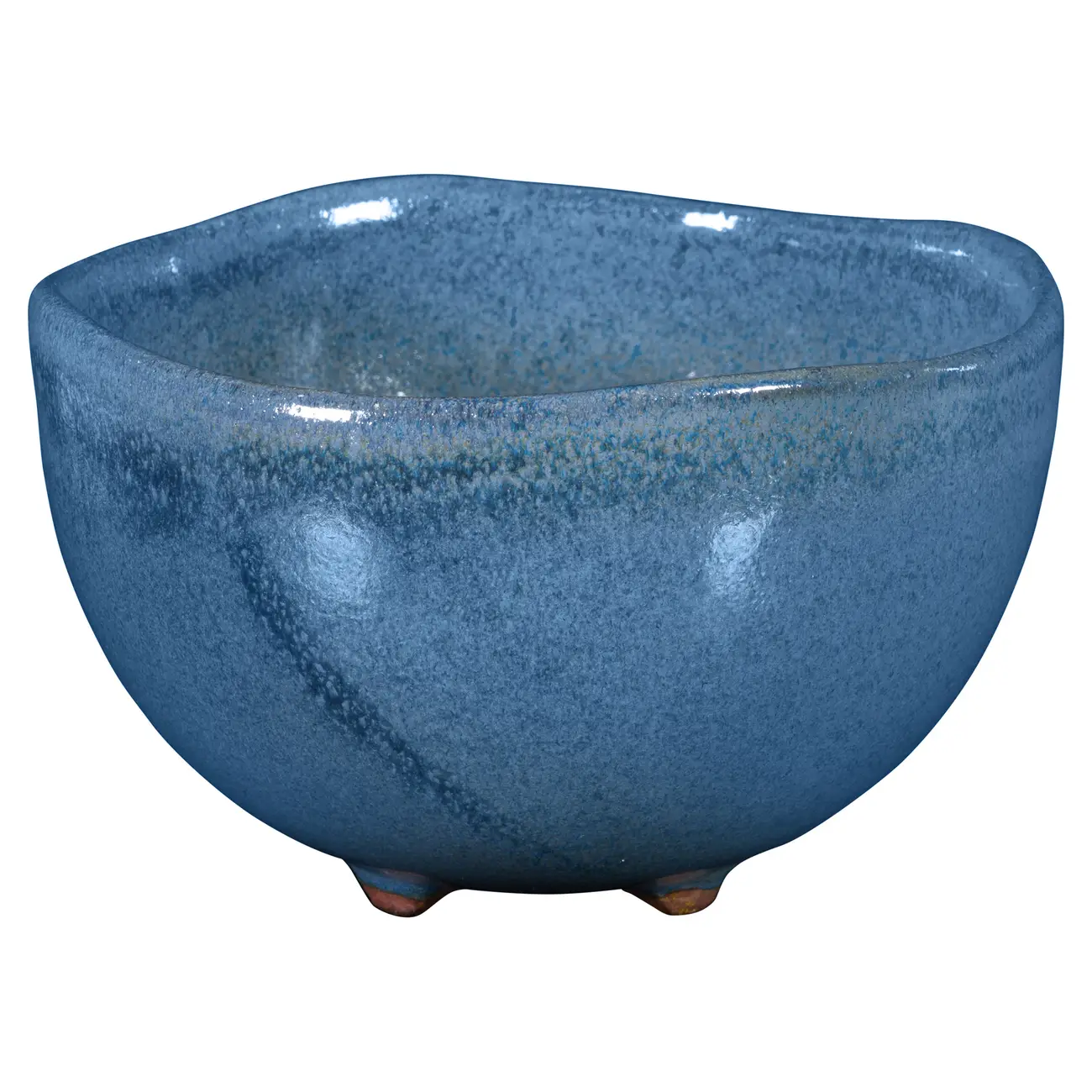 TIGELA 14 CM JITIRANA - AZUL HISTÓRIO/ARGILA - Foto 1