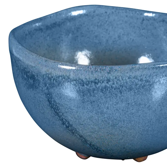 TIGELA 14 CM JITIRANA - AZUL HISTÓRIO/ARGILA - Foto 3