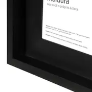 MOLDURA 10 CM X 15 CM IKON - PRETO - Foto 3