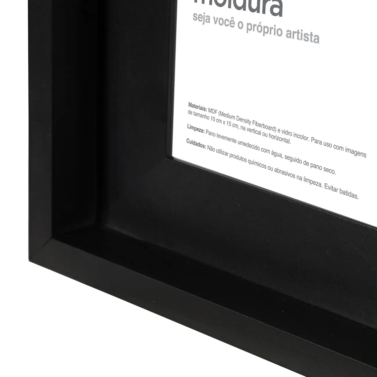 MOLDURA 10 CM X 15 CM IKON - PRETO - Foto 3