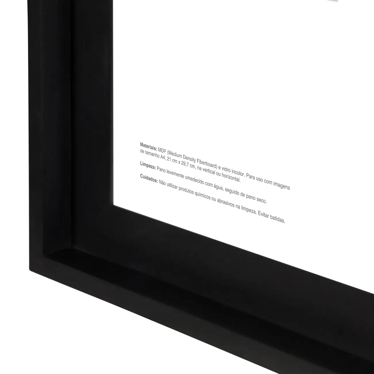 MOLDURA A4 21 CM X 29 CM IKON - PRETO - Foto 3