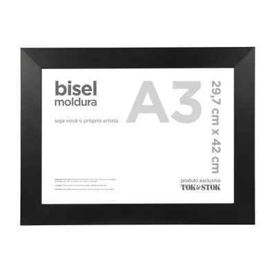 MOLDURA A3 29 CM X 42 CM BISEL