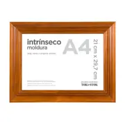 MOLDURA INTRÍNSECO A4 21 CM X 29 CM - NOZES - Foto 1