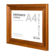 MOLDURA INTRÍNSECO A4 21 CM X 29 CM - NOZES - Foto 2