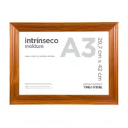 MOLDURA INTRÍNSECO A3 29 CM X 42 CM - NOZES - Foto 1