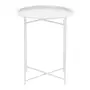 MESA LATERAL REDONDA 41 CM PLATTER - BRANCO - Foto 2