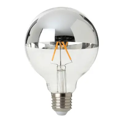 LÂMPADA LED GLOBO FILAMENTO DEFLETORA E27 G95 3W 127 220V LUZ AMARELA TASCHIBRA