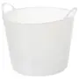 CESTO COM ALÇA 14 L DOBI - BRANCO TRANSLUCIDO - Foto 2