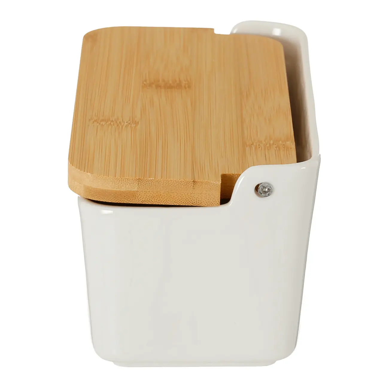 SALEIRO COM TAMPA DUPLO AREIAL - BRANCO/BAMBU - Foto 9