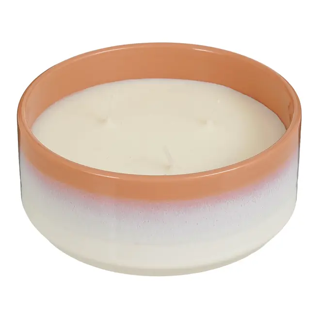 VELA POTE MÉLANGE 6 CM - OFF WHITTE/VIN ROSE - Foto 3
