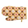 LUVA DE FORNO COM PEGADOR BLOOMBELOT - AMARELO HANBAR/MARROM DE LEI - Foto 2