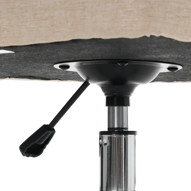 CADEIRA HOME OFFICE DANDY I - CROMADO/BEGE - Foto 9